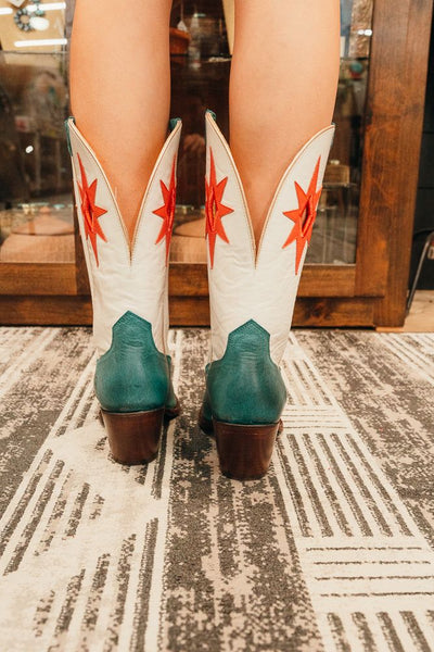 Ariat Women's Starlight Western Boot Turquoise/Pearly White 10061313 - Southern Soule Designs