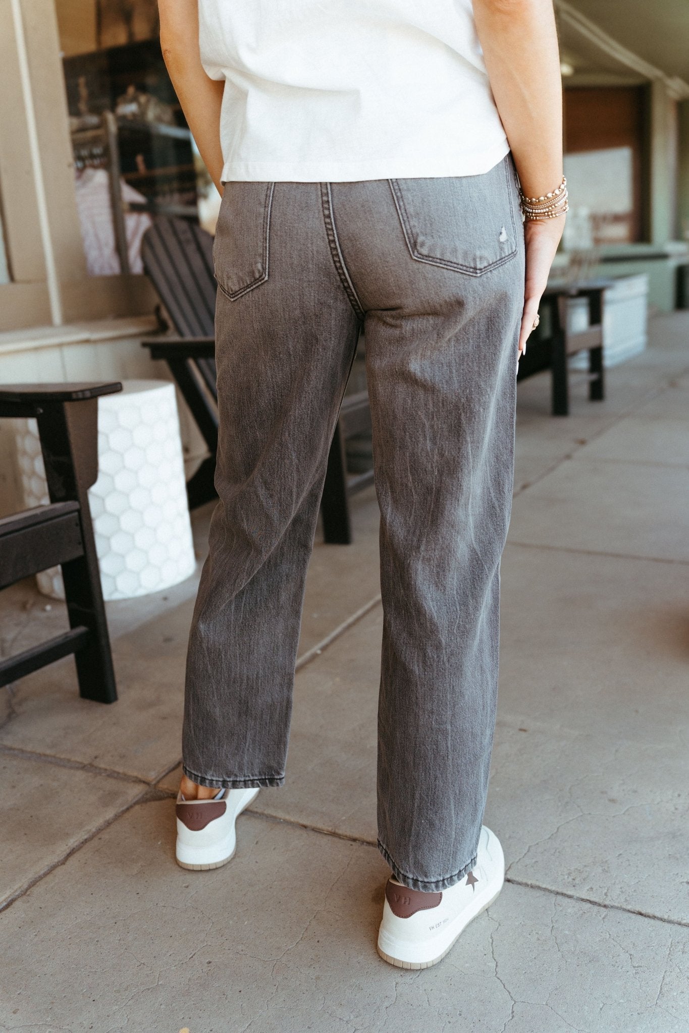 Ariat Women's Ultra High Rise Jazmine Tomboy Straight Jean Vintage Black 10058913 - Southern Soule Designs