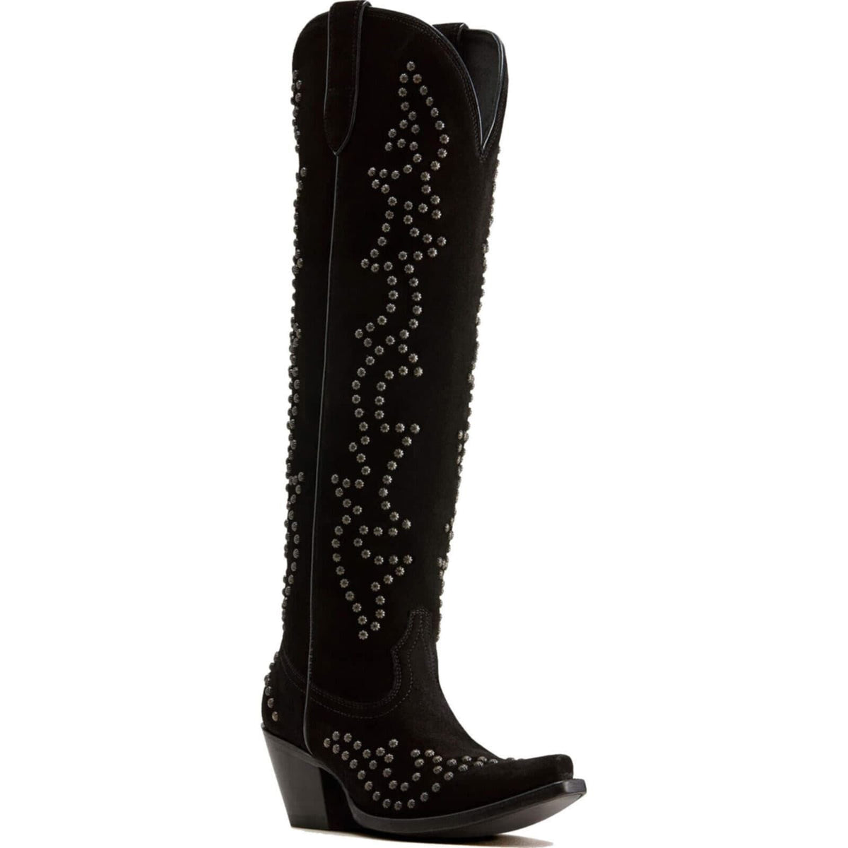 Ariat Women's Vixen X Toe Western Boot Black Suede 10080355 - Southern Soule Designs