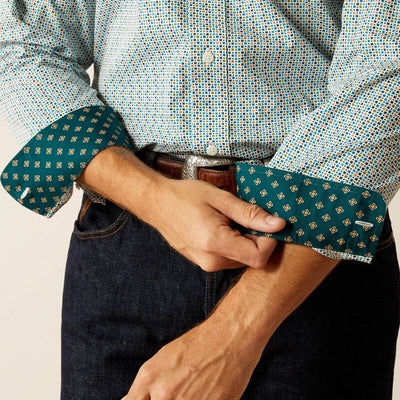 Ariat Wrinkle Free Gage Classic Fit LS White 10052349 - Southern Soule Designs