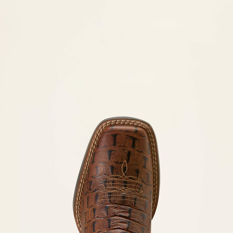 Ariat Youth Knox Western Navy/ Brown Croc Print 10074192 - Southern Soule Designs
