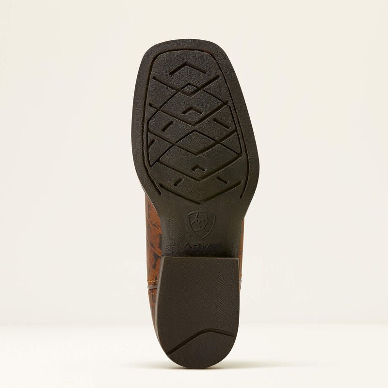 Ariat Youth Knox Western Navy/ Brown Croc Print 10074192 - Southern Soule Designs