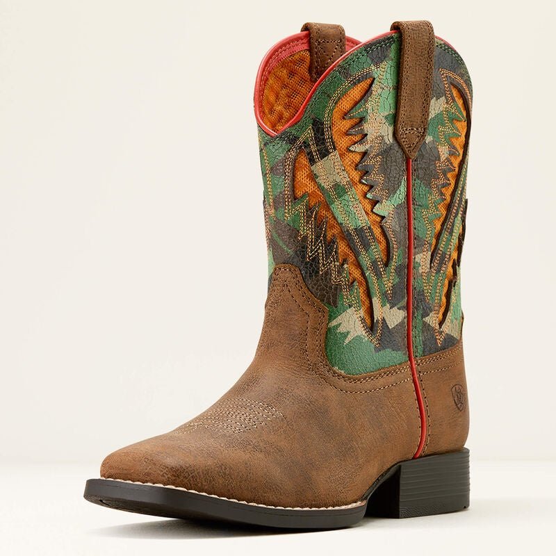 Ariat Youth QuickDraw VentTEK Boot Toasty Tan/Brushed Camo 10061193 - Southern Soule Designs