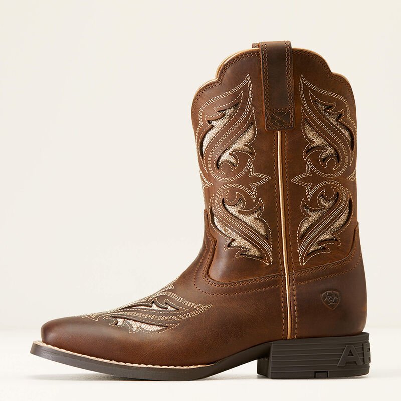 Ariat Youth Round Up Bliss Boot Sassy Brown 10046884 - Southern Soule Designs