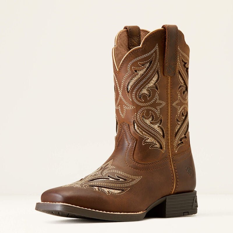 Ariat Youth Round Up Bliss Boot Sassy Brown 10046884 - Southern Soule Designs