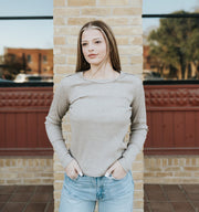 Arlet Mini Thermal Top Smoked Heather ZT253264 - Southern Soule Designs