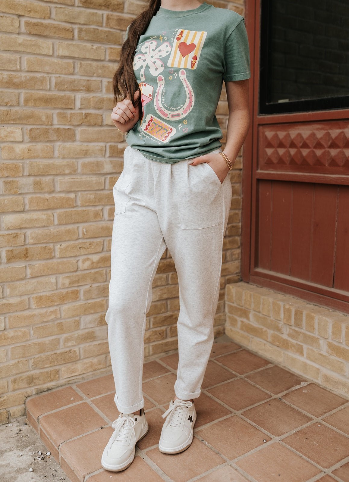 Ash Grey Solid Scuba Oversized Jogger Pants - Southern Soule Designs
