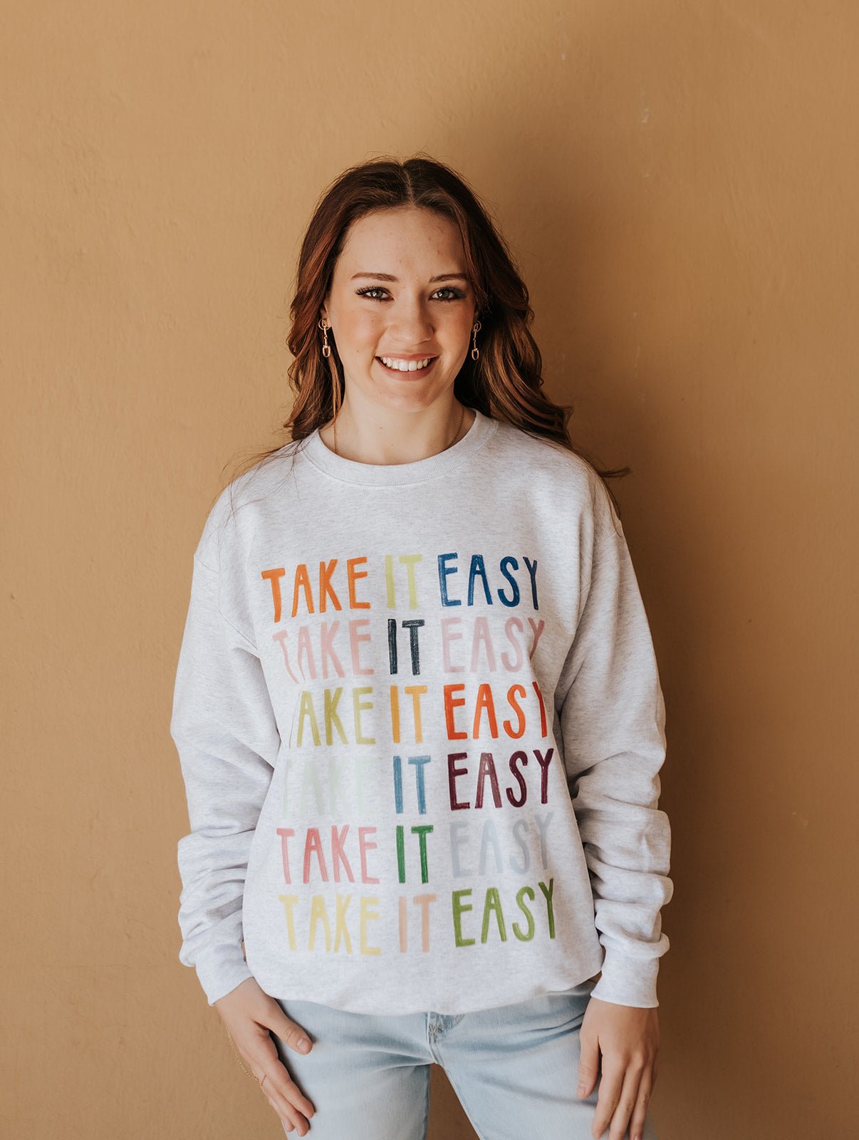 Ash Take It Easy Sweatshirt - Southern Soule Designs