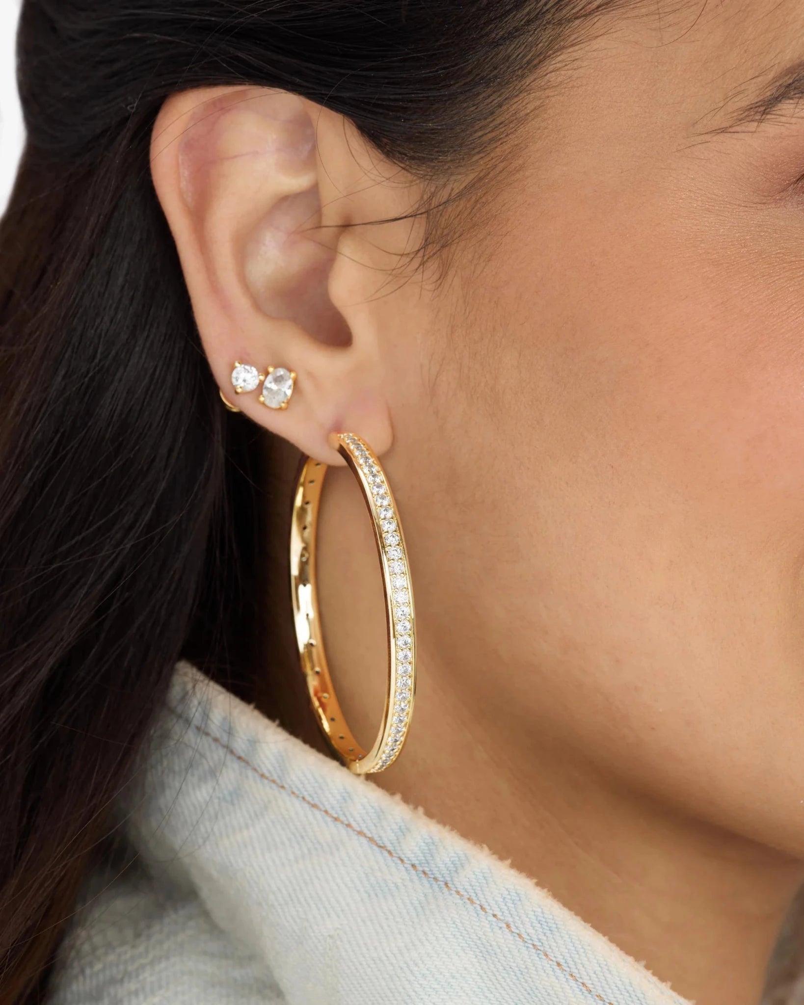 Ashley Infinity Reversible Hoops 2" - Southern Soule Designs