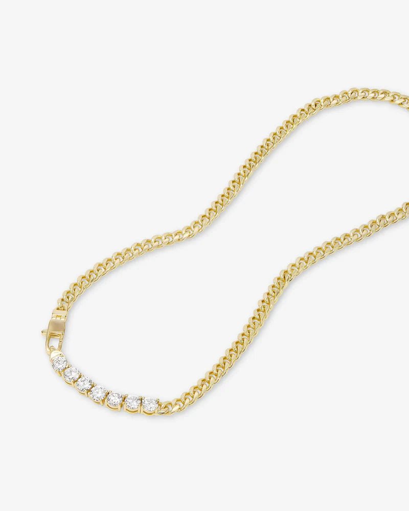 Baby Julian Loves Diamonds Necklace 18" Gold - Southern Soule Designs
