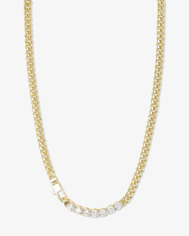 Baby Julian Loves Diamonds Necklace 18" Gold - Southern Soule Designs