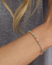 Baby Not Your Basic Tennis Bracelet Rainbow - Southern Soule Designs