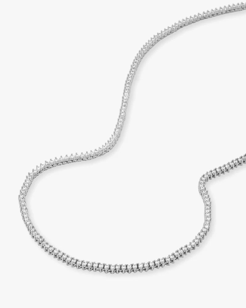 Baby Not Your Basic Tennis Necklace 16' - Southern Soule Designs
