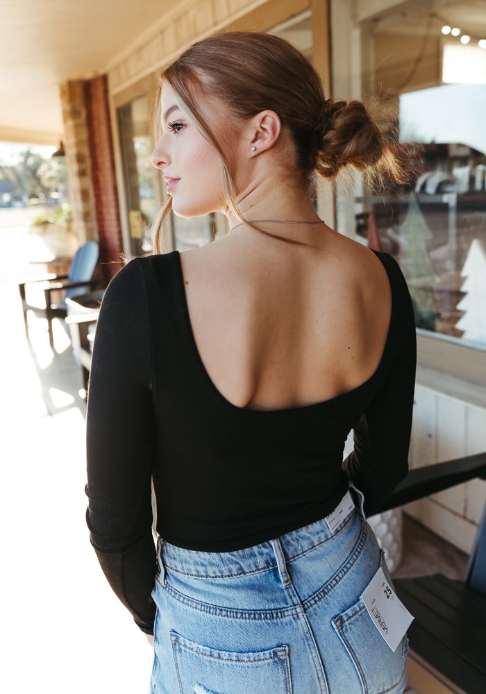 Baela Bodysuit Black - Southern Soule Designs