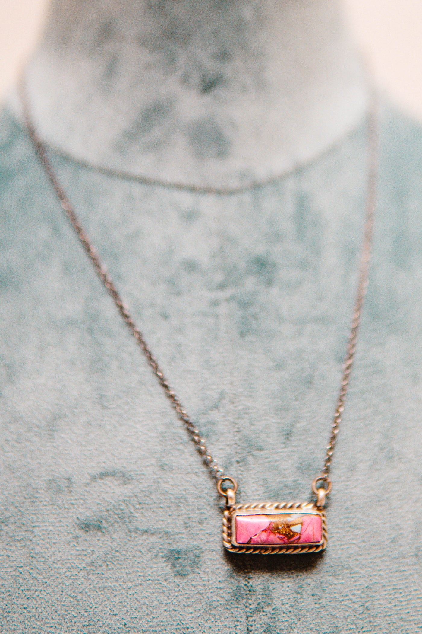Cotton Candy SM Bar Necklace