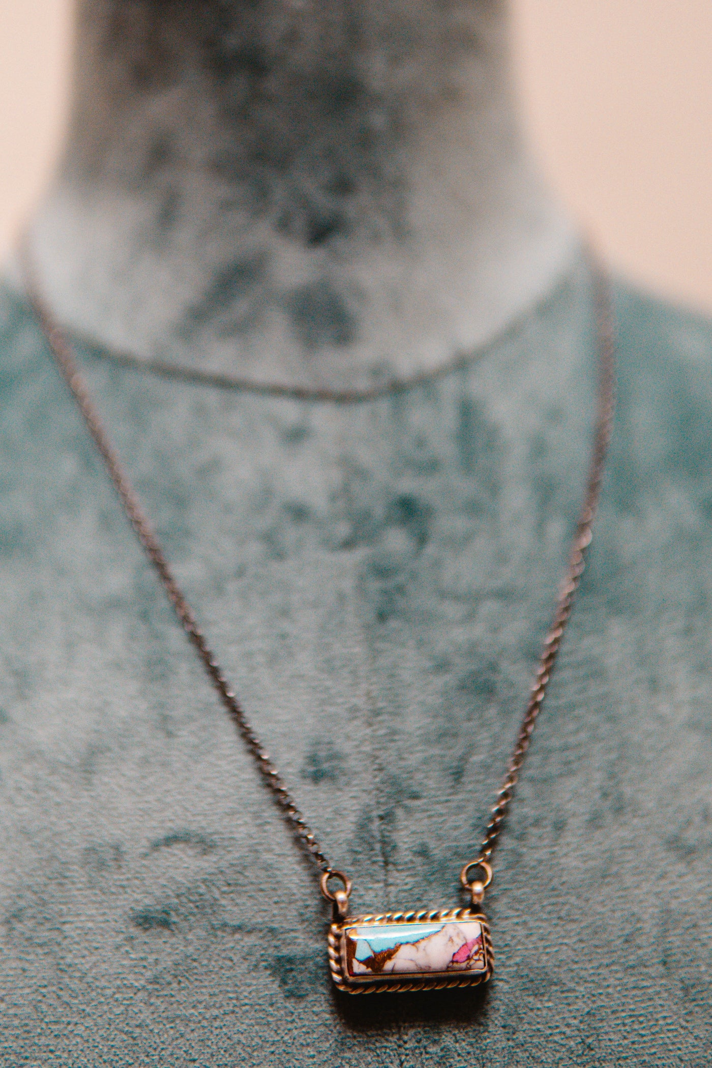 Cotton Candy SM Bar Necklace