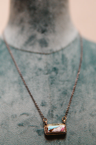Cotton Candy SM Bar Necklace