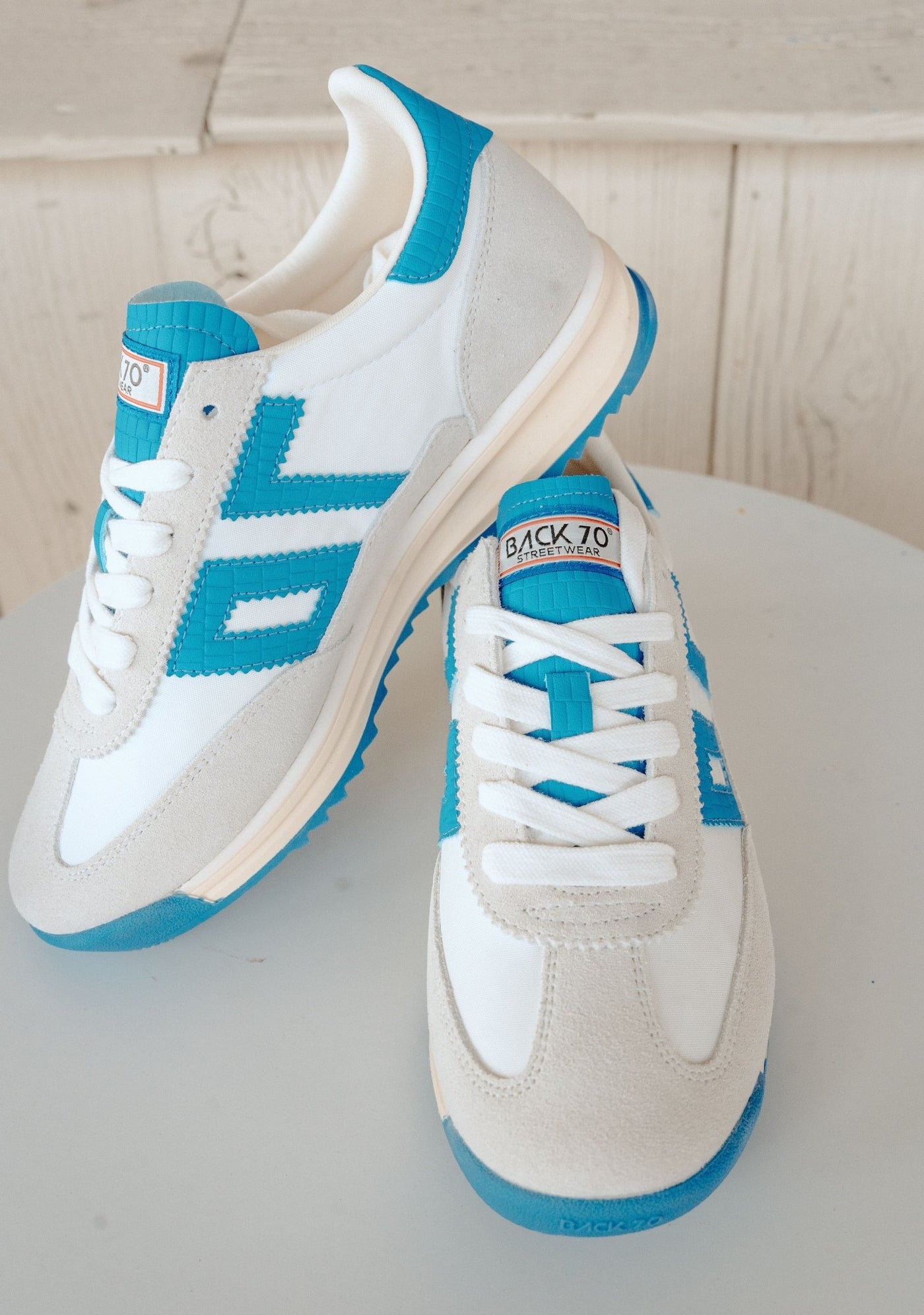 Barkley Jogger White French Blue - Southern Soule Designs