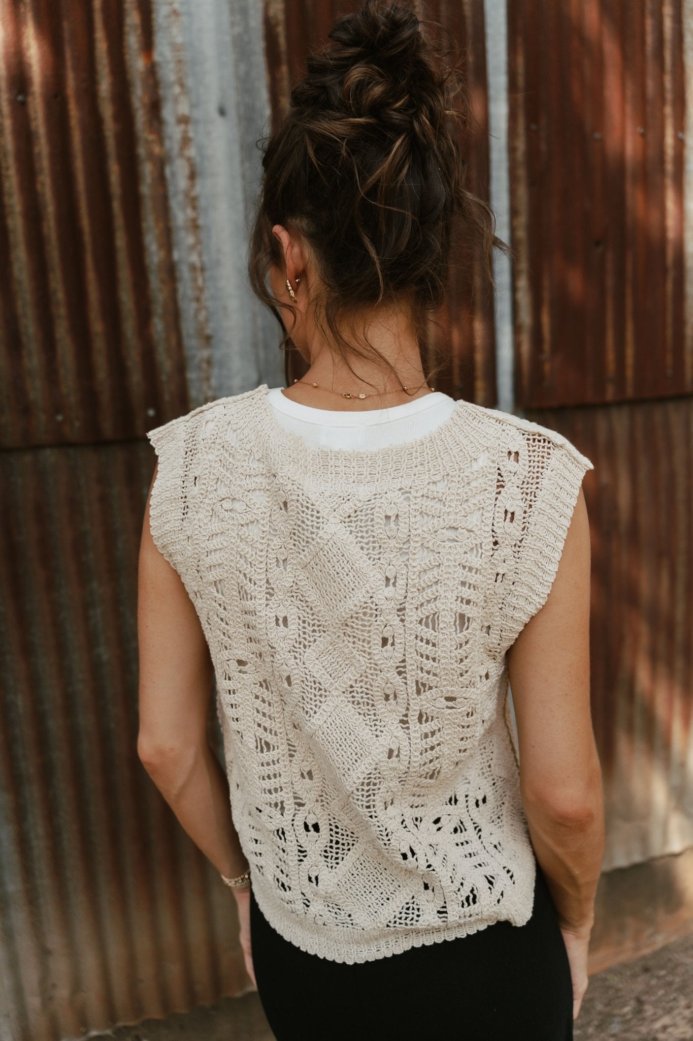 Baroque Sweater Top Crystal ZW253300 - Southern Soule Designs