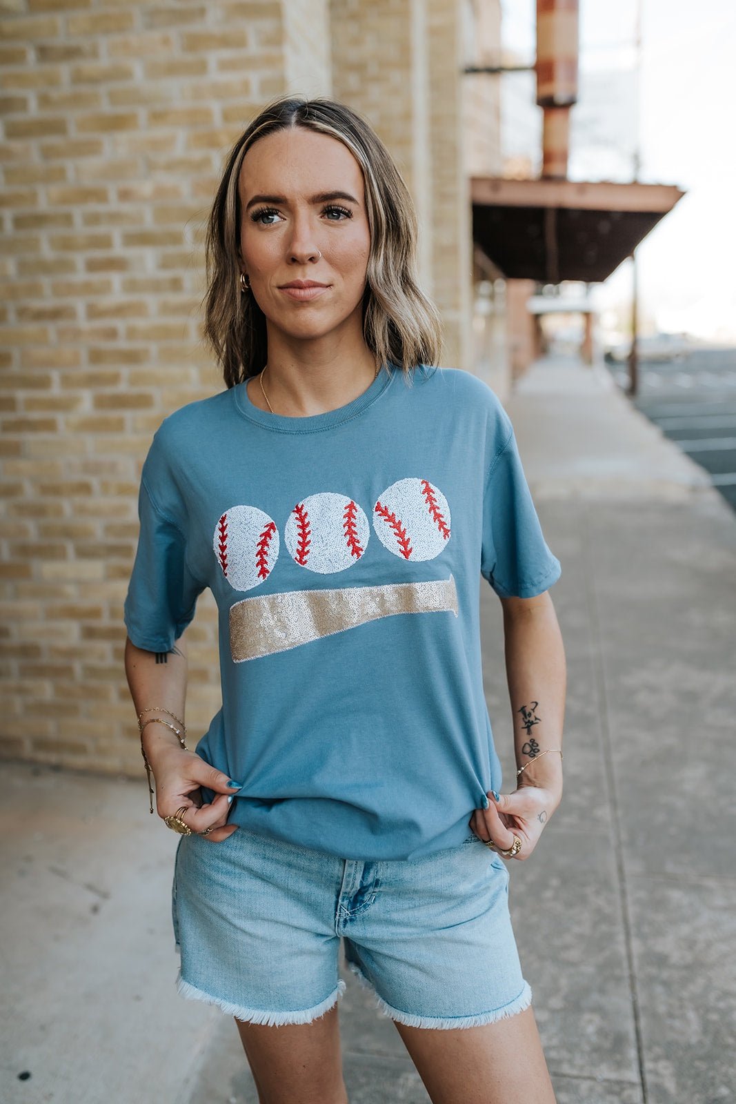 Baseball & Bat Short Sleeve T-Shirt - Southern Soule Designs