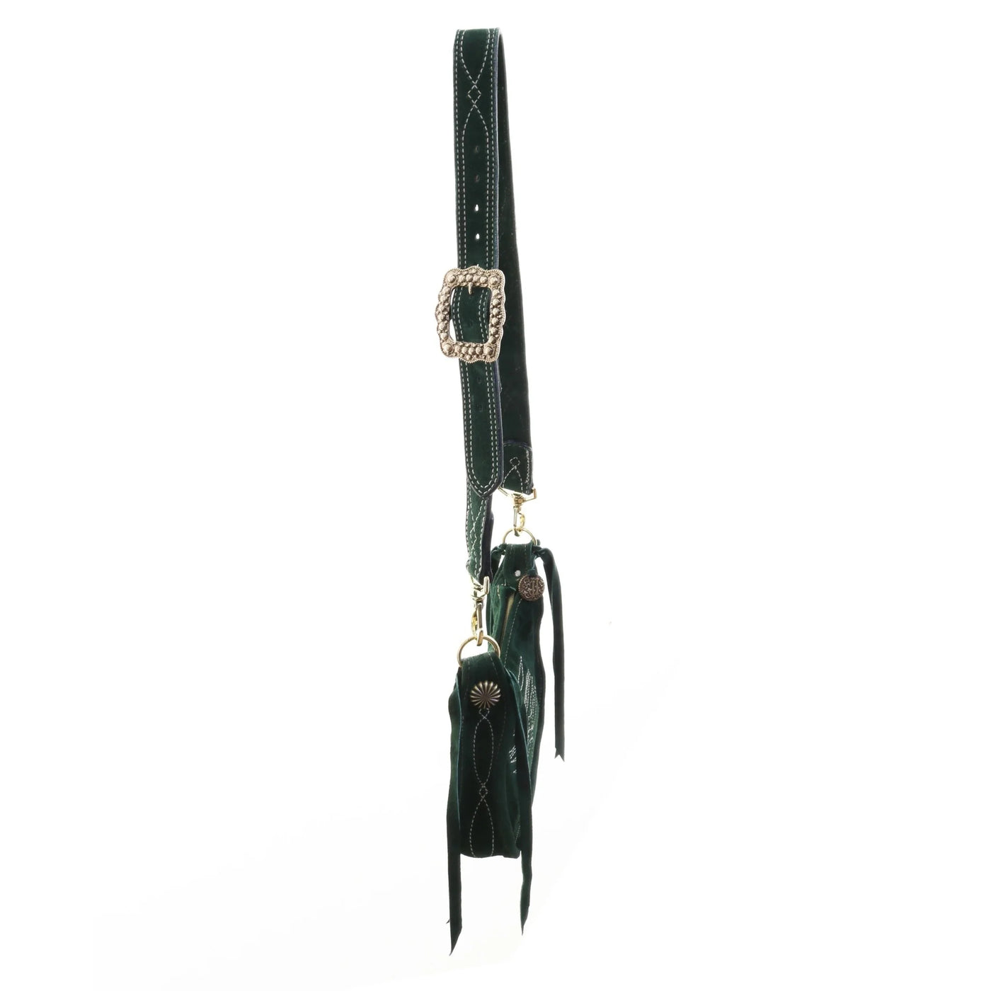 Forest Green Suede BDJ Purse BDJ45