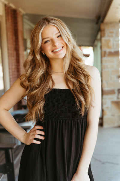 Beachside Midi Dress Black ZD231223 - Southern Soule Designs