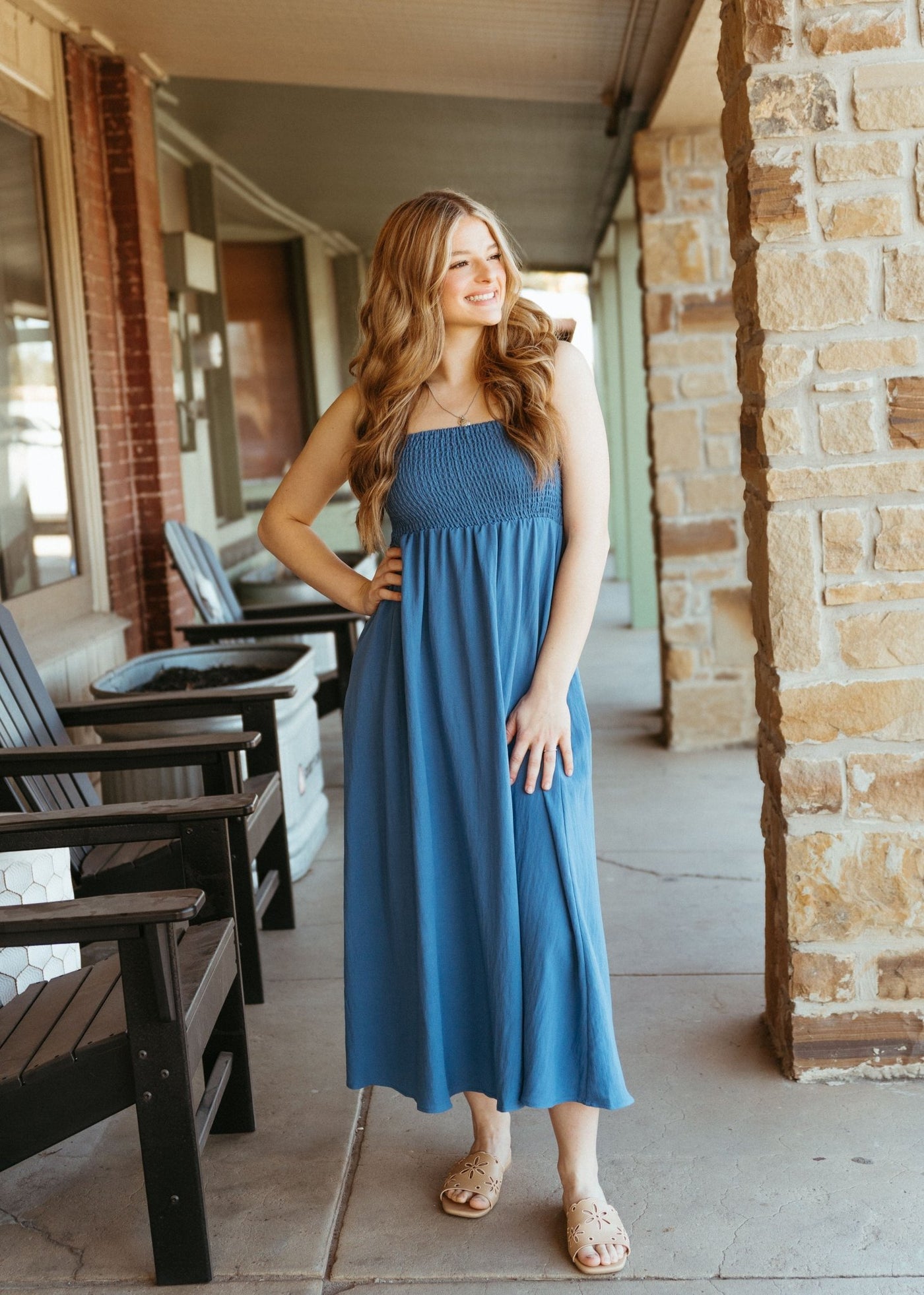 Beachside Midi Dress Riviera ZD231223 - Southern Soule Designs
