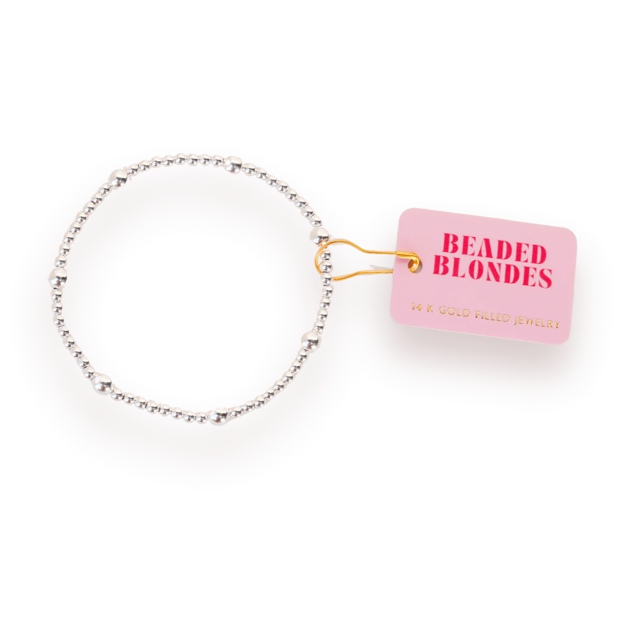 Beaded Blondes Olive Silver Bracelet - Southern Soule Designs