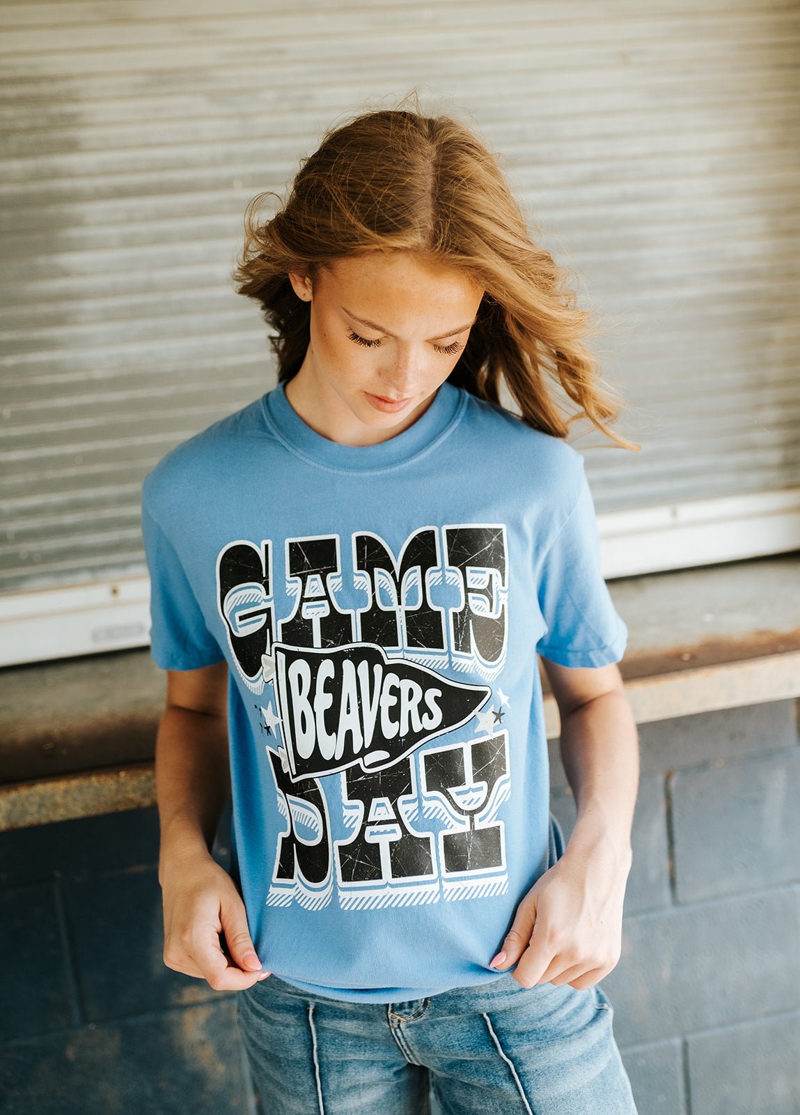 Beavers Western Game Day Pennant Tee - Southern Soule Designs