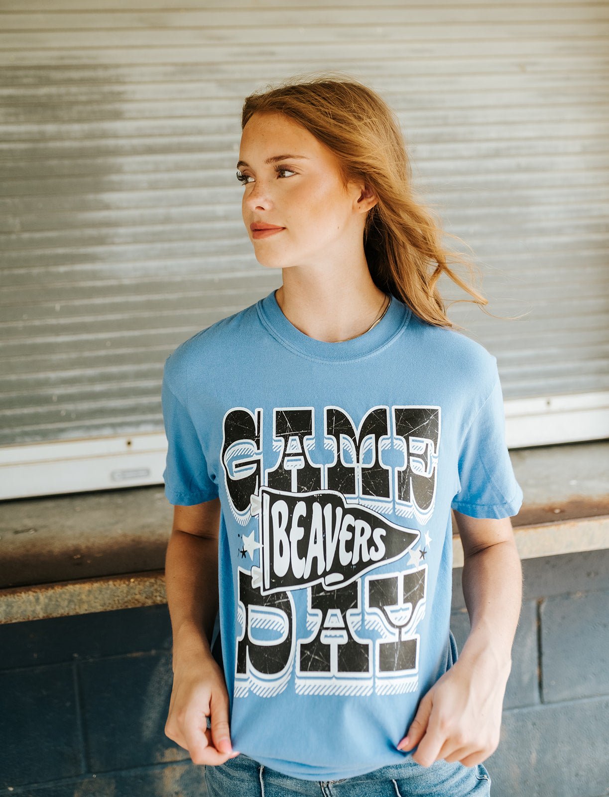 Beavers Western Game Day Pennant Tee - Southern Soule Designs