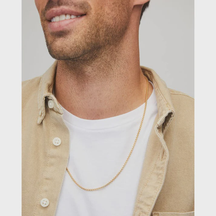 KS Beck Thin Box Chain Necklace