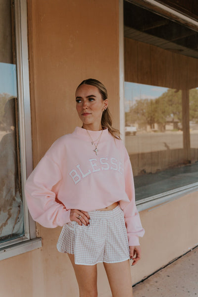 Beige Gingham Shorts YP70107 - Southern Soule Designs