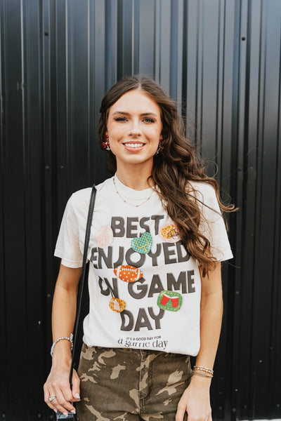 Best Enjoyed On A Game Day Tee - Southern Soule Designs