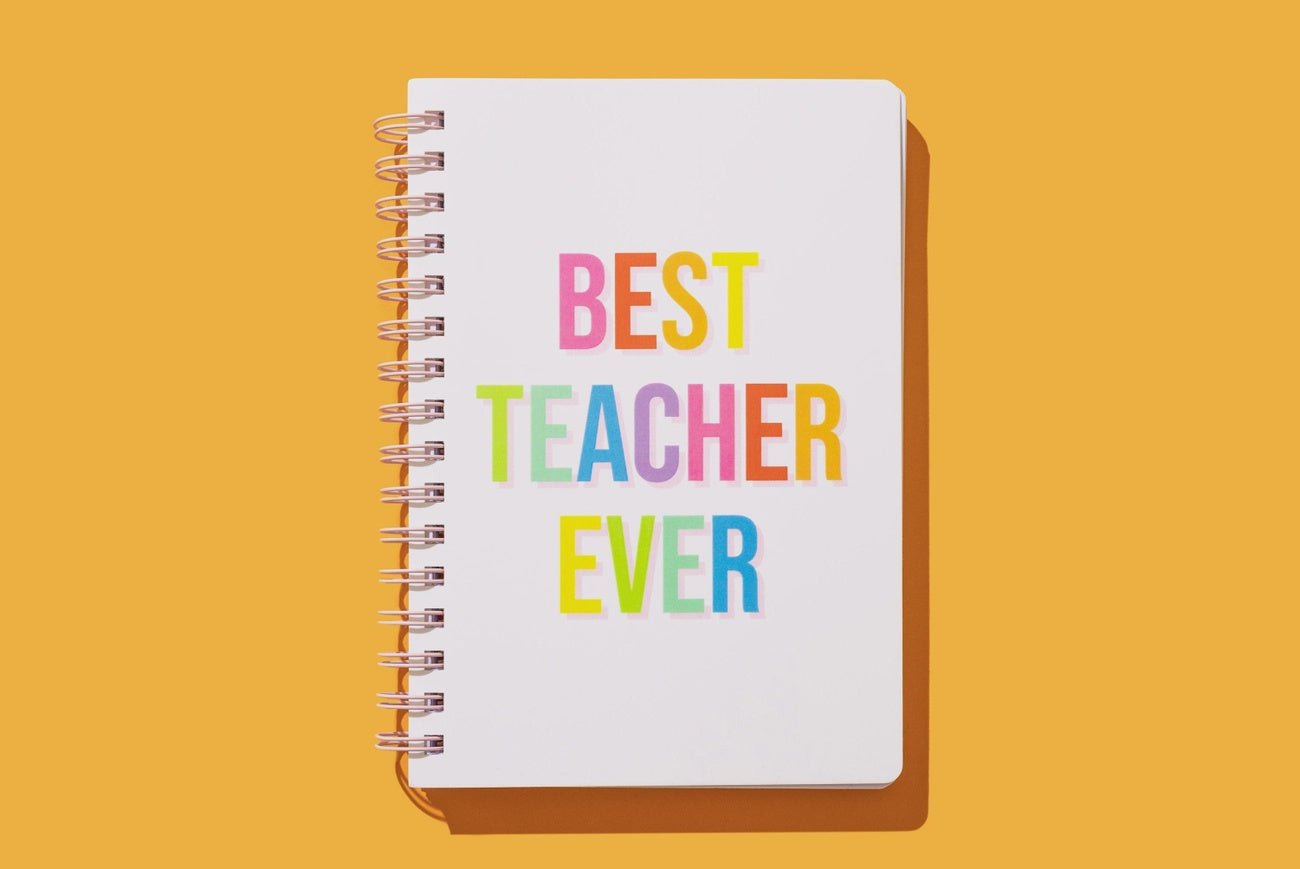 Best Teacher Ever Spiral Notebook NBK - 42 - Southern Soule Designs