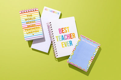 Best Teacher Ever Spiral Top Notebook NBK - 46 - Southern Soule Designs