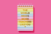 Best Teacher Ever Spiral Top Notebook NBK - 46 - Southern Soule Designs