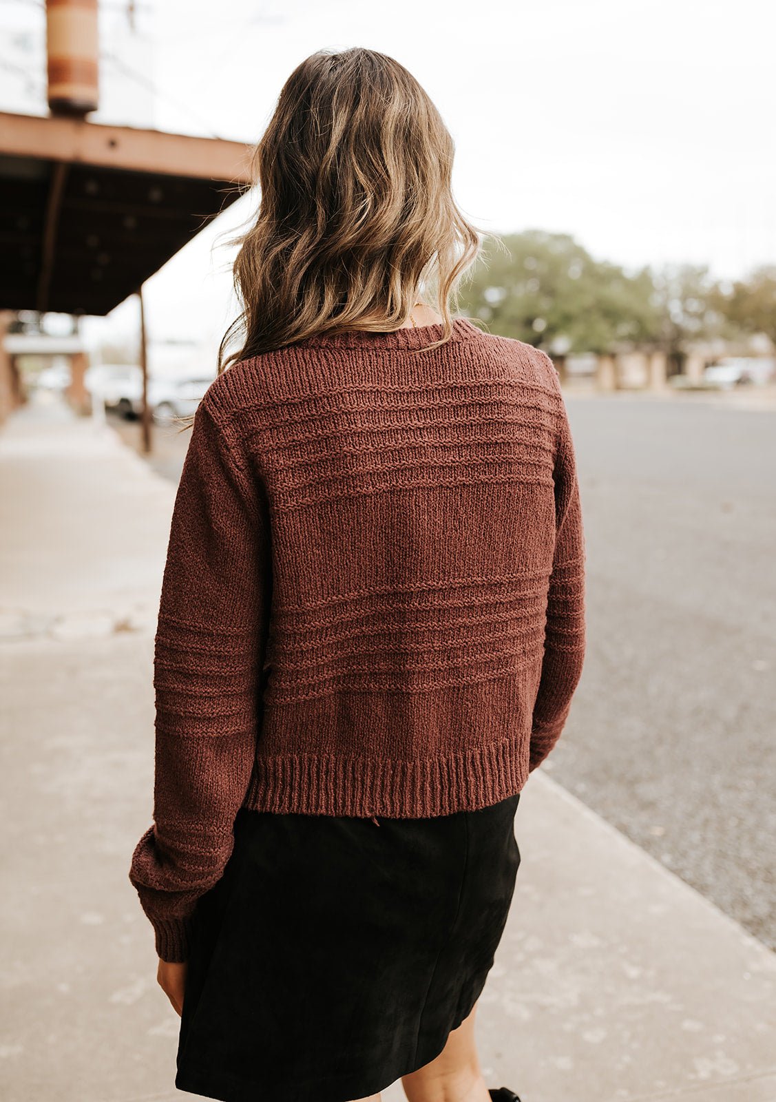 Between the Lines Cardigan Sandalwood ZW253361 - Southern Soule Designs