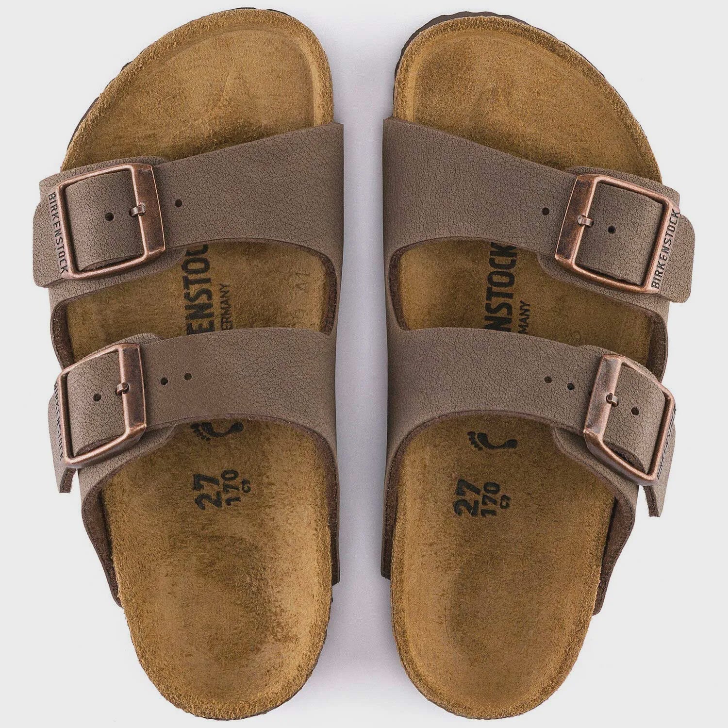 Birkenstock Arizona BF Nubuck Mocha Narrow - Southern Soule Designs