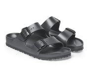 Birkenstock Arizona Essentials Metallic Anthracite Narrow/Medium - Southern Soule Designs
