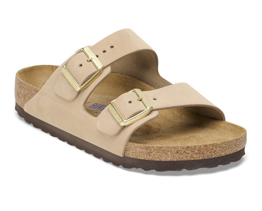 Birkenstock Arizona SFB Nubuck Sandcastle Narrow/Medium - Southern Soule Designs