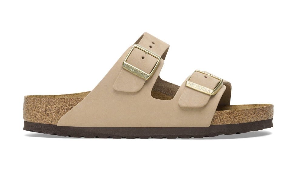Birkenstock Arizona SFB Nubuck Sandcastle Narrow/Medium - Southern Soule Designs
