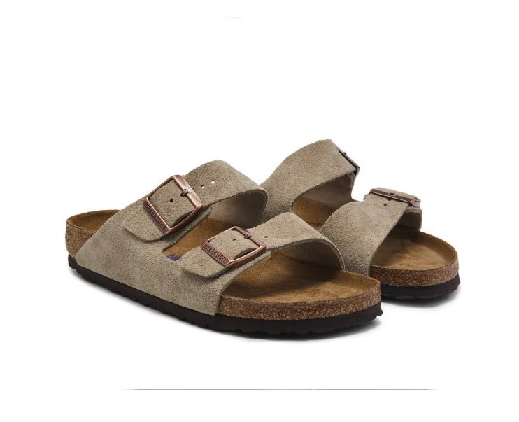 Birkenstock Arizona Soft Footbed Suede Taupe Narrow/Medium - Southern Soule Designs