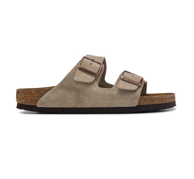 Birkenstock Arizona Soft Footbed Suede Taupe Regular/Wide - Southern Soule Designs