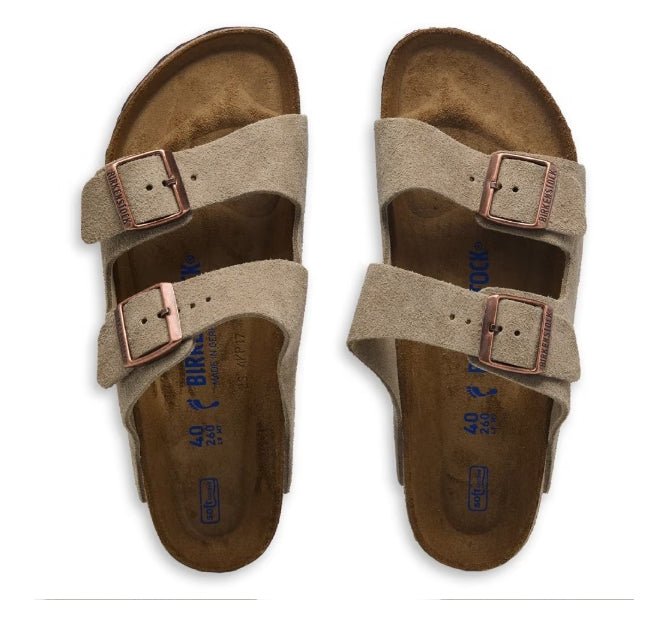 Birkenstock Arizona Soft Footbed Suede Taupe Regular/Wide - Southern Soule Designs