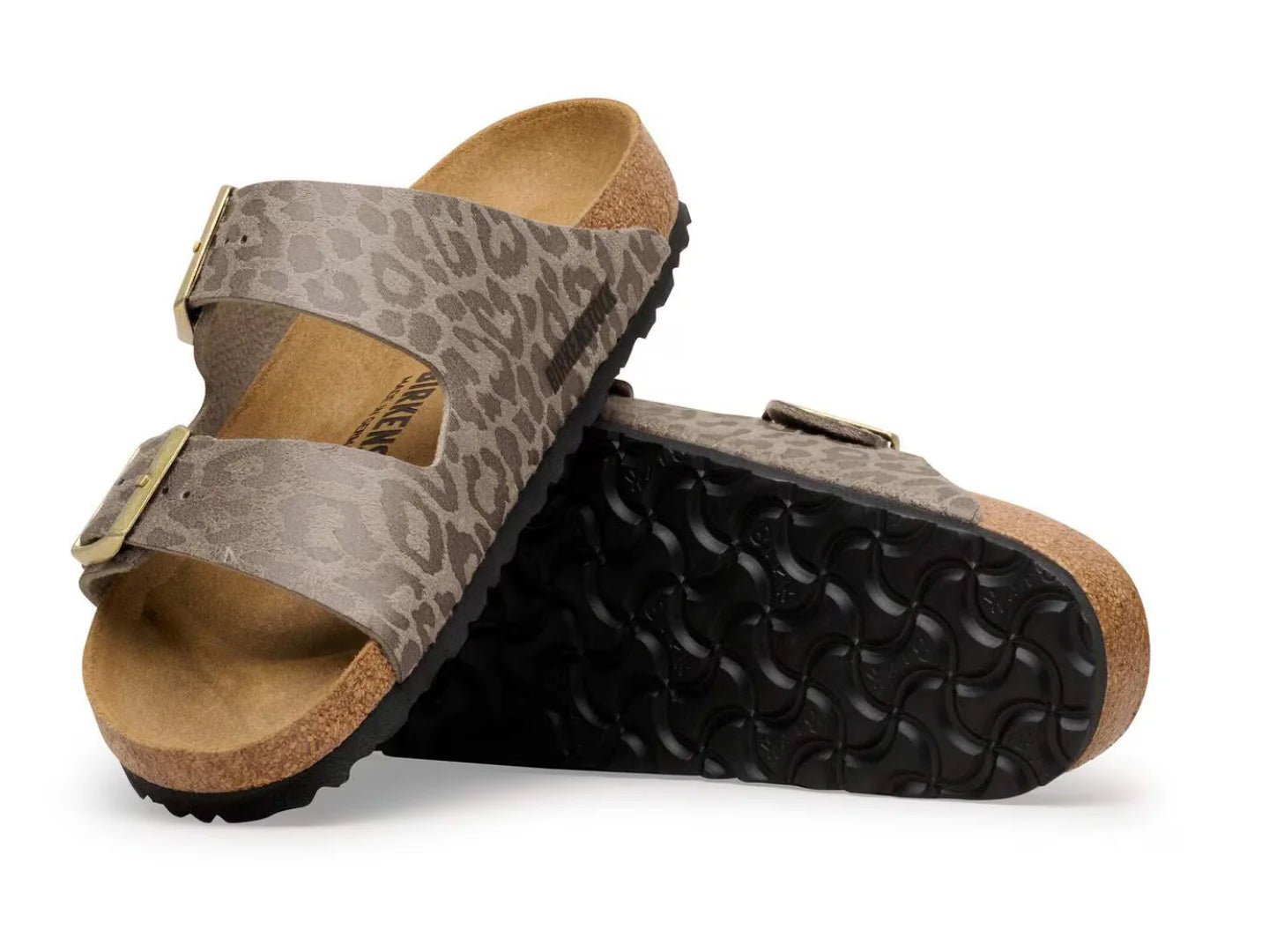 Birkenstock Arizona SYN Leo Gray Taupe Medium/Narrow - Southern Soule Designs