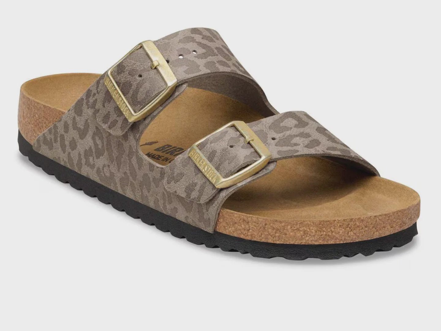 Birkenstock Arizona SYN Leo Gray Taupe Medium/Narrow - Southern Soule Designs