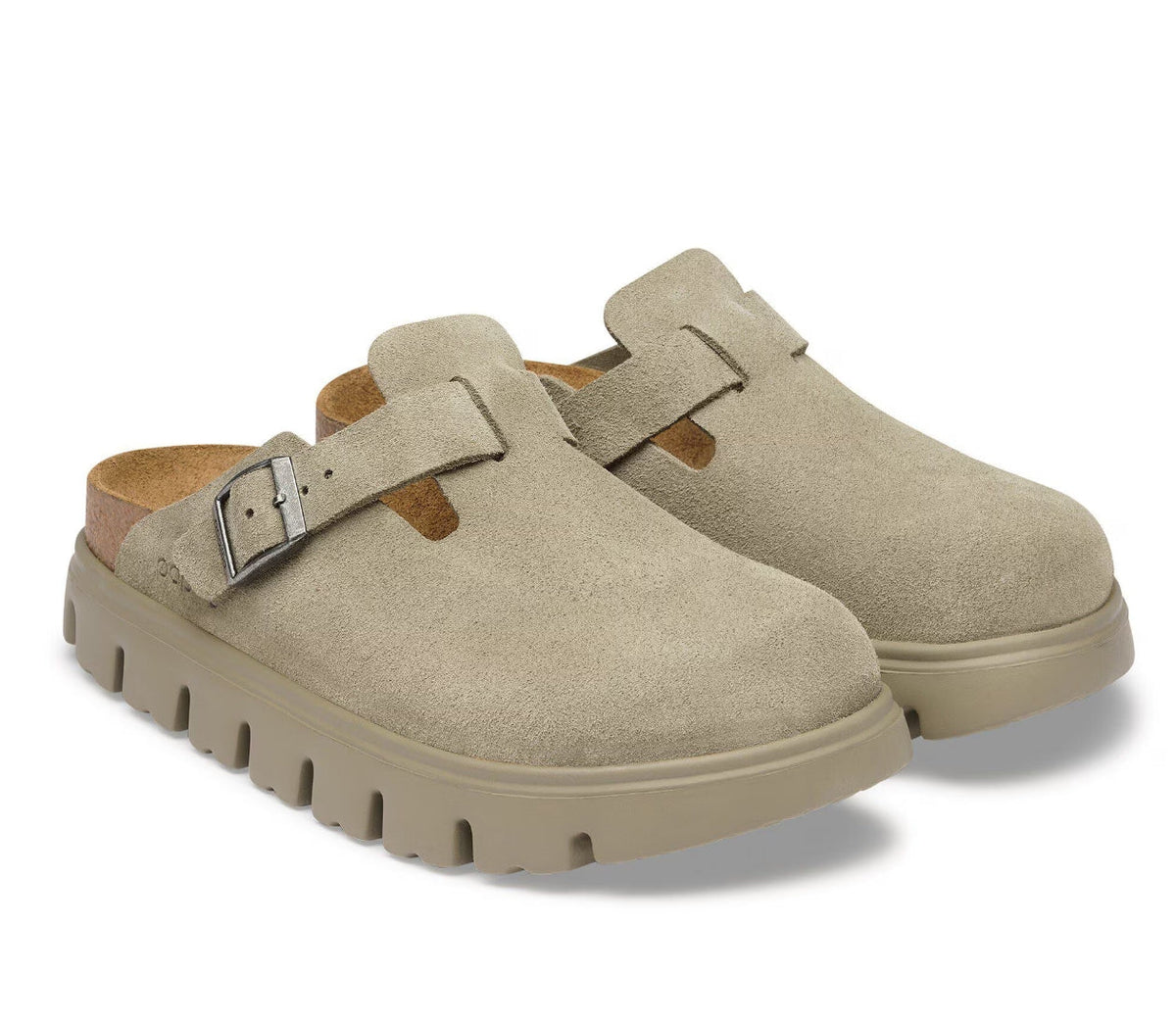 Birkenstock Boston Chunky Suede Taupe Narrow/Medium - Southern Soule Designs