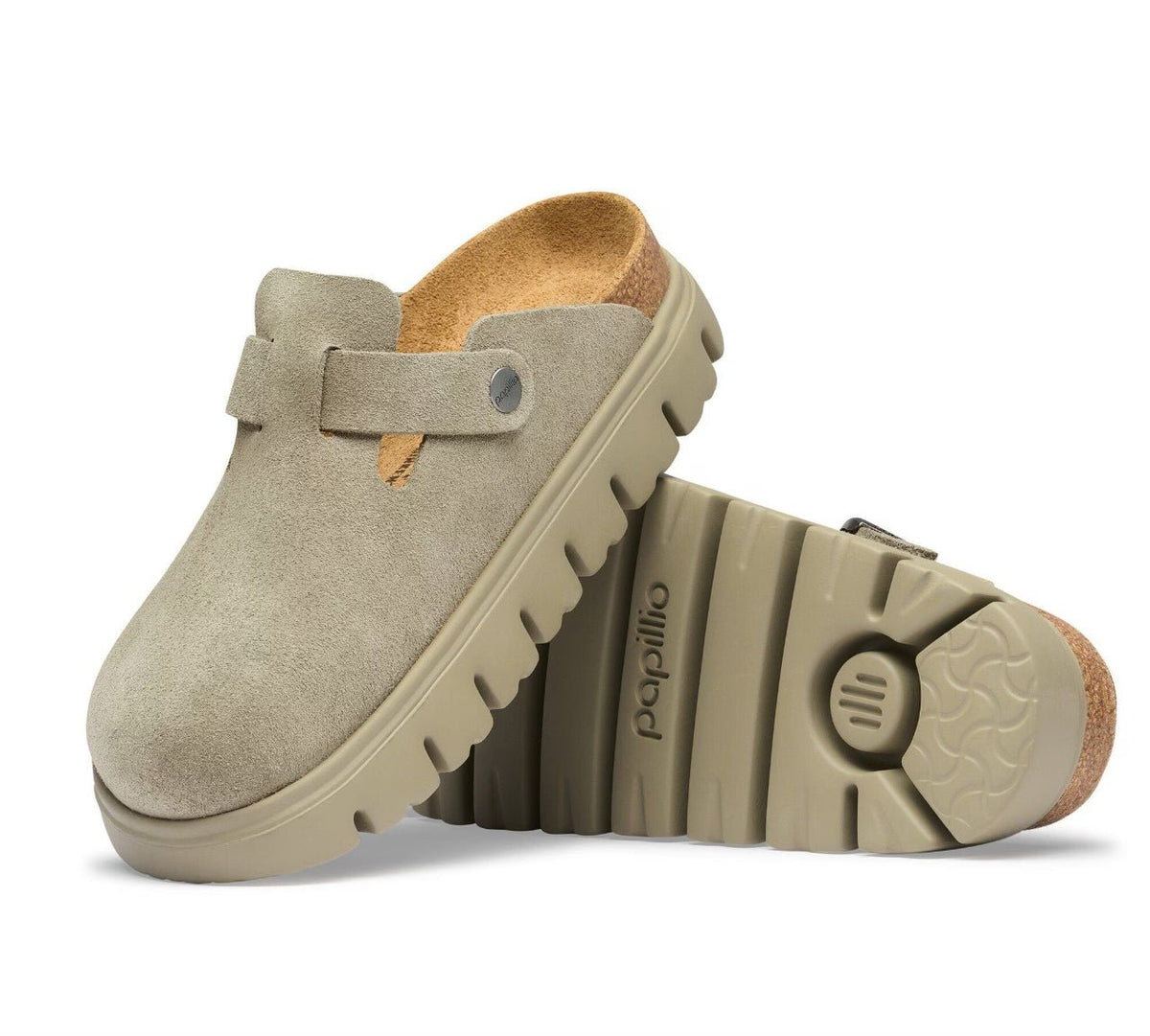 Birkenstock Boston Chunky Suede Taupe Narrow/Medium - Southern Soule Designs