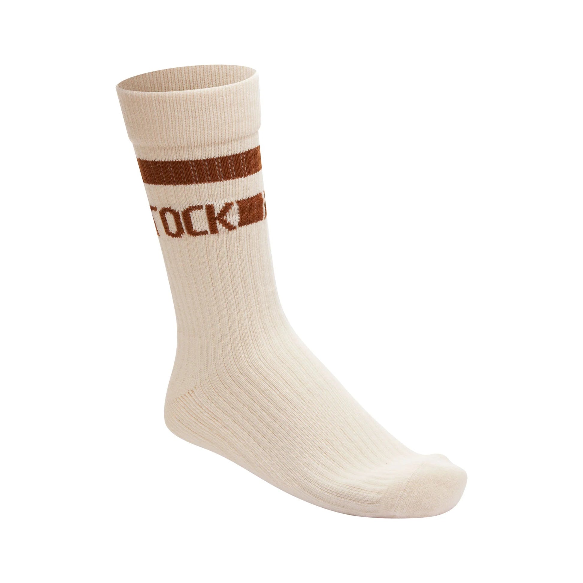 Birkenstock Cotton Crew Stripe Eggshell Socks - Southern Soule Designs