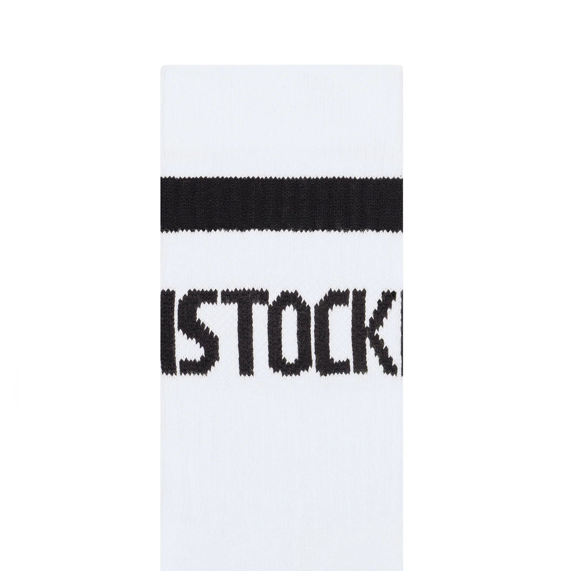 Birkenstock Cotton Crew Stripe White Black Socks - Southern Soule Designs